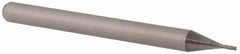 Accupro - 0.024", 0.072" LOC, 1/8" Shank Diam, 1-1/2" OAL, 4 Flute, Solid Carbide Square End Mill - Single End, Uncoated, Spiral Flute, 30° Helix, Centercutting, Right Hand Cut, Right Hand Flute, Series Miniature - Eagle Tool & Supply