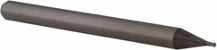 Accupro - 0.024", 0.036" LOC, 1/8" Shank Diam, 1-1/2" OAL, 4 Flute, Solid Carbide Square End Mill - Single End, Uncoated, Spiral Flute, 30° Helix, Centercutting, Right Hand Cut, Right Hand Flute, Series Miniature - Eagle Tool & Supply