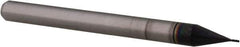 Accupro - 0.014", 0.042" LOC, 1/8" Shank Diam, 1-1/2" OAL, 4 Flute, Solid Carbide Square End Mill - Single End, AlTiN Finish, Spiral Flute, 30° Helix, Centercutting, Right Hand Cut, Right Hand Flute, Series Miniature - Eagle Tool & Supply