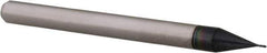 Accupro - 0.012", 0.036" LOC, 1/8" Shank Diam, 1-1/2" OAL, 4 Flute, Solid Carbide Square End Mill - Single End, AlTiN Finish, Spiral Flute, 30° Helix, Centercutting, Right Hand Cut, Right Hand Flute, Series Miniature - Eagle Tool & Supply