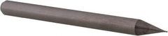 Accupro - 0.012", 0.018" LOC, 1/8" Shank Diam, 1-1/2" OAL, 4 Flute, Solid Carbide Square End Mill - Single End, Uncoated, Spiral Flute, 30° Helix, Centercutting, Right Hand Cut, Right Hand Flute, Series Miniature - Eagle Tool & Supply