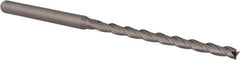 Accupro - 3/32", 1.4" LOC, 1/8" Shank Diam, 3" OAL, 3 Flute, Solid Carbide Square End Mill - Single End, Uncoated, Spiral Flute, 30° Helix, Centercutting, Right Hand Cut, Right Hand Flute, Series Miniature - Eagle Tool & Supply