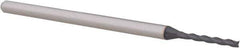 Accupro - 1/16", 1/2" LOC, 1/8" Shank Diam, 2-1/2" OAL, 3 Flute, Solid Carbide Square End Mill - Single End, AlTiN Finish, Spiral Flute, 30° Helix, Centercutting, Right Hand Cut, Right Hand Flute, Series Miniature - Eagle Tool & Supply