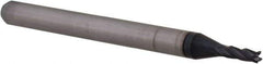 Accupro - 0.059", 0.177" LOC, 1/8" Shank Diam, 1-1/2" OAL, 4 Flute, Solid Carbide Square End Mill - Single End, AlTiN Finish, Spiral Flute, 30° Helix, Centercutting, Right Hand Cut, Right Hand Flute, Series Miniature - Eagle Tool & Supply