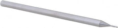 Accupro - 0.025" Diam 3 Flute Solid Carbide 0.005" Corner Radius End Mill - Eagle Tool & Supply