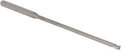 Accupro - 5/64", 0.117" LOC, 1/8" Shank Diam, 3" OAL, 3 Flute, Solid Carbide Square End Mill - Single End, Uncoated, Spiral Flute, 30° Helix, Centercutting, Right Hand Cut, Right Hand Flute, Series Miniature - Eagle Tool & Supply