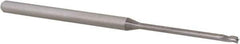 Accupro - 1/16", 0.093" LOC, 1/8" Shank Diam, 2-1/2" OAL, 3 Flute, Solid Carbide Square End Mill - Single End, Uncoated, Spiral Flute, 30° Helix, Centercutting, Right Hand Cut, Right Hand Flute, Series Miniature - Eagle Tool & Supply