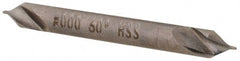 Hertel - #3/0 Plain Cut 60° Incl Angle High Speed Steel Combo Drill & Countersink - Eagle Tool & Supply