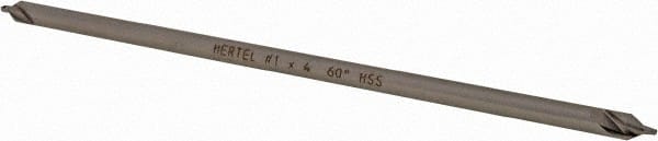 Hertel - #1 Plain Cut 60° Incl Angle High Speed Steel Combo Drill & Countersink - Eagle Tool & Supply