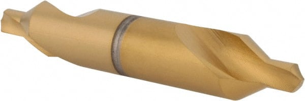 Hertel - #6 Plain Cut 60° Incl Angle High Speed Steel Combo Drill & Countersink - Eagle Tool & Supply