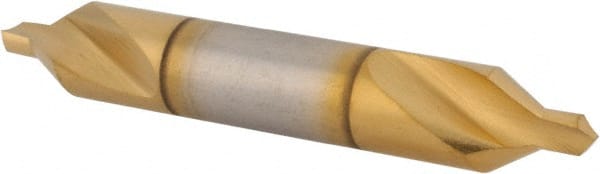 Hertel - #4 Plain Cut 60° Incl Angle High Speed Steel Combo Drill & Countersink - Eagle Tool & Supply