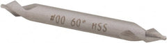 Hertel - #2/0 Plain Cut 60° Incl Angle High Speed Steel Combo Drill & Countersink - Eagle Tool & Supply