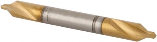 Hertel - #1/0 Plain Cut 60° Incl Angle High Speed Steel Combo Drill & Countersink - Eagle Tool & Supply