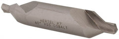Hertel - #7 Plain Cut 60° Incl Angle Cobalt Combo Drill & Countersink - Eagle Tool & Supply