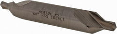 Hertel - #5 Plain Cut 60° Incl Angle Cobalt Combo Drill & Countersink - Eagle Tool & Supply