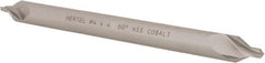 Hertel - #4 Plain Cut 60° Incl Angle Cobalt Combo Drill & Countersink - Eagle Tool & Supply