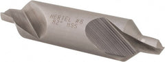 Hertel - #8 Plain Cut 82° Incl Angle High Speed Steel Combo Drill & Countersink - Eagle Tool & Supply
