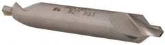 Hertel - #4 Plain Cut 82° Incl Angle High Speed Steel Combo Drill & Countersink - Eagle Tool & Supply