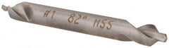 Hertel - #1 Plain Cut 82° Incl Angle High Speed Steel Combo Drill & Countersink - Eagle Tool & Supply