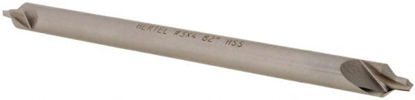 Hertel - #3 Plain Cut 82° Incl Angle High Speed Steel Combo Drill & Countersink - Eagle Tool & Supply