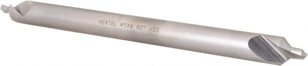 Hertel - #5 Plain Cut 82° Incl Angle High Speed Steel Combo Drill & Countersink - Eagle Tool & Supply