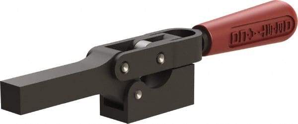 De-Sta-Co - 1,299 Lb Holding Capacity, Horizontal Handle, Manual Hold Down Toggle Clamp - 69° Handle Movement, 90° Bar Opening, Solid Bar, Solid Base, Oxide Finish, Forged Alloy Steel - Eagle Tool & Supply