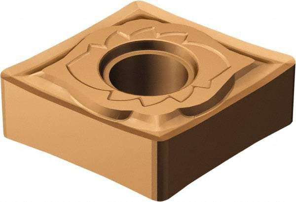 Sandvik Coromant - CNGG432 SGF Grade 1115 Carbide Turning Insert - TiAlN/AlCr2O3 Finish, 80° Diamond, 1/2" Inscr Circle, 3/16" Thick, 1/32" Corner Radius - Eagle Tool & Supply