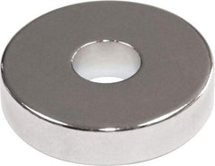 Mag-Mate - 0.365" Diam, 1/4" Cup Height, 1/4" Overall Height, 8.2 Lb Average Pull Force, 8.2 Lb Max Pull Force, Neodymium Rare Earth Cup Magnet - Through Hole Style, 0.2" Cup ID - Eagle Tool & Supply