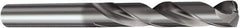 Sandvik Coromant - 3.5mm 140° Solid Carbide Screw Machine Drill Bit - TiAlN Finish, Right Hand Cut, 20mm Flute Length, 62mm OAL, Straight Shank - Eagle Tool & Supply