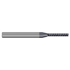 Variable Helix End Mills for Medium Alloy Steels - Finishers - 0.1875″ (3/16″) Cutter Diameter × 0.6250″ (5/8″) Length of Cut Carbide Square End Mill Finisher for Medium Alloy Steels, 5 Flutes, AlTiN Nano Coated - Exact Industrial Supply