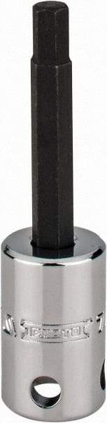 Proto - 3/8" Drive, 7/32" Hex Bit Socket - 2-23/32" OAL, 1-5/8" Bit Length, Tethered - Eagle Tool & Supply
