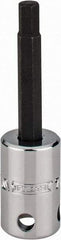Proto - 3/8" Drive, 7/32" Hex Bit Socket - 2-23/32" OAL, 1-5/8" Bit Length, Tethered - Eagle Tool & Supply
