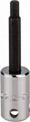 Proto - 3/8" Drive, 3/16" Hex Bit Socket - 2-23/32" OAL, 1-5/8" Bit Length, Tethered - Eagle Tool & Supply