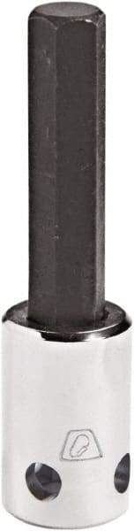 Proto - 3/8" Drive, 8mm Hex Bit Socket - 2-23/32" OAL, 1-5/8" Bit Length, Tethered - Eagle Tool & Supply