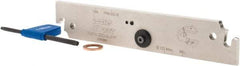Iscar - 1.26" Blade Height, 0.205" Blade Width, 6.2992" OAL, Neutral Cut, Double End Indexable Cut-Off Blade - TGFH Blade, JetHPLine, Tang-Grip Series - Eagle Tool & Supply