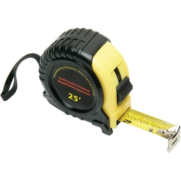 Ability One - 25' x 3/4" Tape Measure - 1/16" Graduation - Eagle Tool & Supply