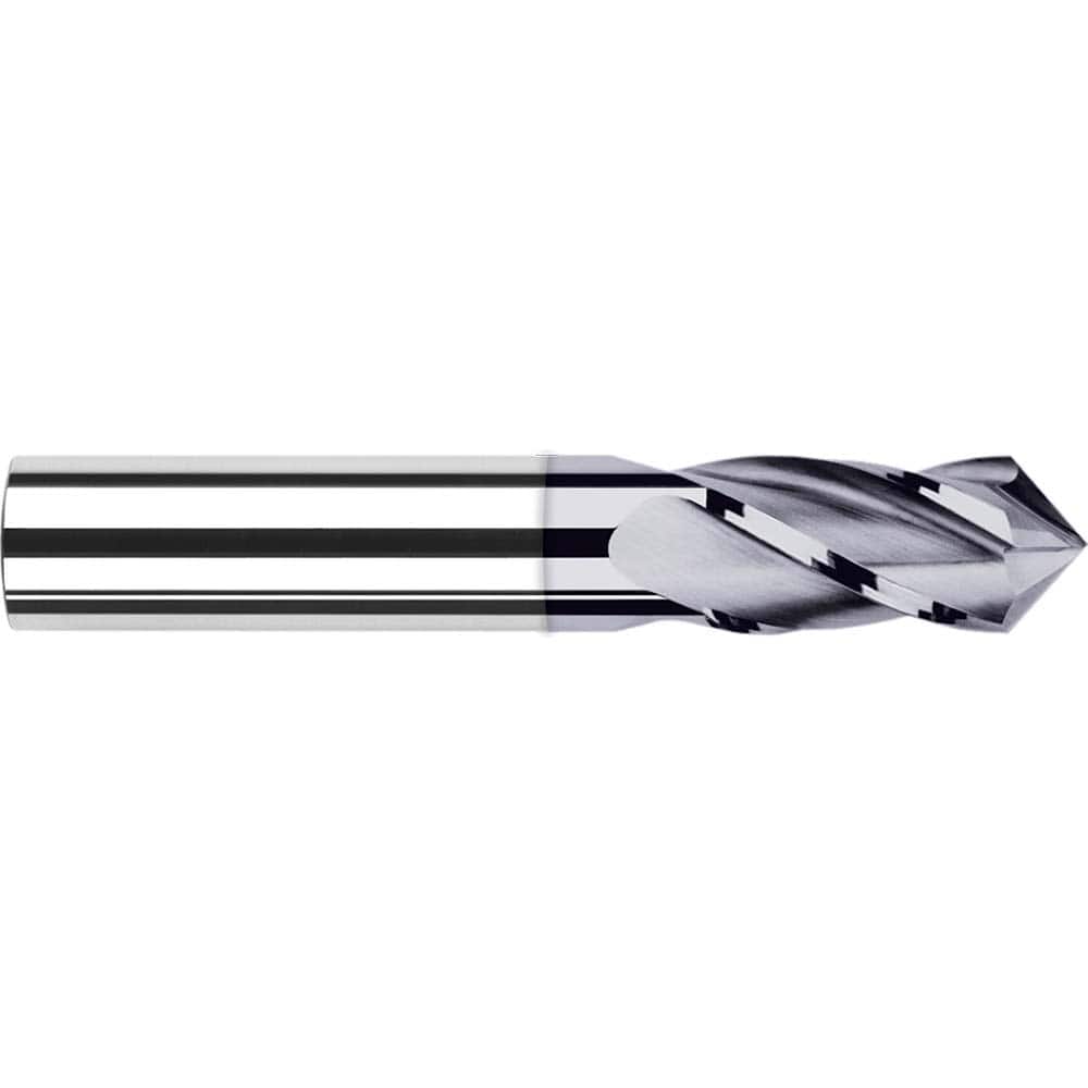 Harvey Tool - 3/4" Diam, 1-1/2" LOC, 4 Flute 100° Point Angle Solid Carbide Drill Mill - Exact Industrial Supply