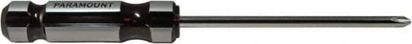 Paramount - #3, 10-11/16" OAL, Standard Phillips Screwdriver - 6" Blade Length, Round Shank, Acetate Handle - Eagle Tool & Supply