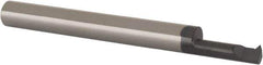 Scientific Cutting Tools - 1/2" Cutting Depth, 18 to 56 TPI, 0.18" Diam, Internal Thread, Solid Carbide, Single Point Threading Bar - AlTiN+ Finish, 2-1/2" OAL, 1/4" Shank Diam, 0.04" Projection from Edge, 60° Profile Angle - Exact Industrial Supply