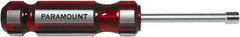 Paramount - 1/4" Solid Shaft Nutdriver - Color Coded Handle, 7-1/8" OAL - Eagle Tool & Supply