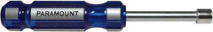 Paramount - 10mm Solid Shaft Nutdriver - Color Coded Handle, 7-1/8" OAL - Eagle Tool & Supply