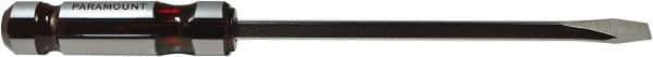 Paramount - 318mm OAL Standard Slotted Screwdriver - 203mm Blade Length, Square Shank, Acetate Handle - Eagle Tool & Supply