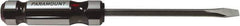 Paramount - 266mm OAL Standard Slotted Screwdriver - 152mm Blade Length, Square Shank, Acetate Handle - Eagle Tool & Supply