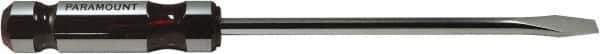 Paramount - Standard Slotted Screwdriver - Round Shank, Acetate Handle - Eagle Tool & Supply