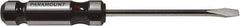 Paramount - Standard Slotted Screwdriver - Round Shank, Acetate Handle - Eagle Tool & Supply