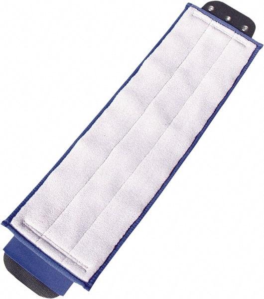 Unger - 1" Blue Head Band, Large Microfiber Loop End Mop Pad - 4 Ply, Quick Change Connection, Use for General Purpose - Eagle Tool & Supply