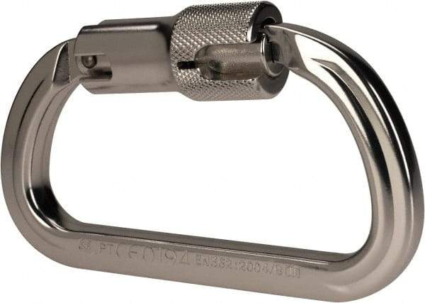 PRO-SAFE - 5,000 Lb. Capacity Locking Carabiner - 3/4 Inch, Autolocking Gate, Aluminum - Eagle Tool & Supply