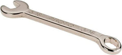 Proto - 5/16" 6 Point Combination Wrench - 3-7/16" OAL, Steel, Nickel Finish - Eagle Tool & Supply