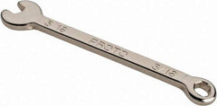 Proto - 3/16" 6 Point Combination Wrench - 3-1/32" OAL, Steel, Nickel Finish - Eagle Tool & Supply