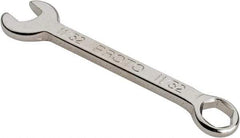 Proto - 11/32" 6 Point Combination Wrench - 3-7/16" OAL, Steel, Nickel Finish - Eagle Tool & Supply